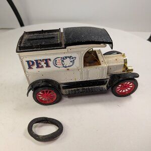 PET Dairy Truck 1913 Ford Model T Van Coin Bank
